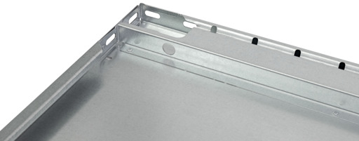 Andere weergave van het artikel Extra plank B, 1000 x 300, verzinkt, inclusief 2 ophangbeugels + 2 plankdragers uit de categorie hoekplanken