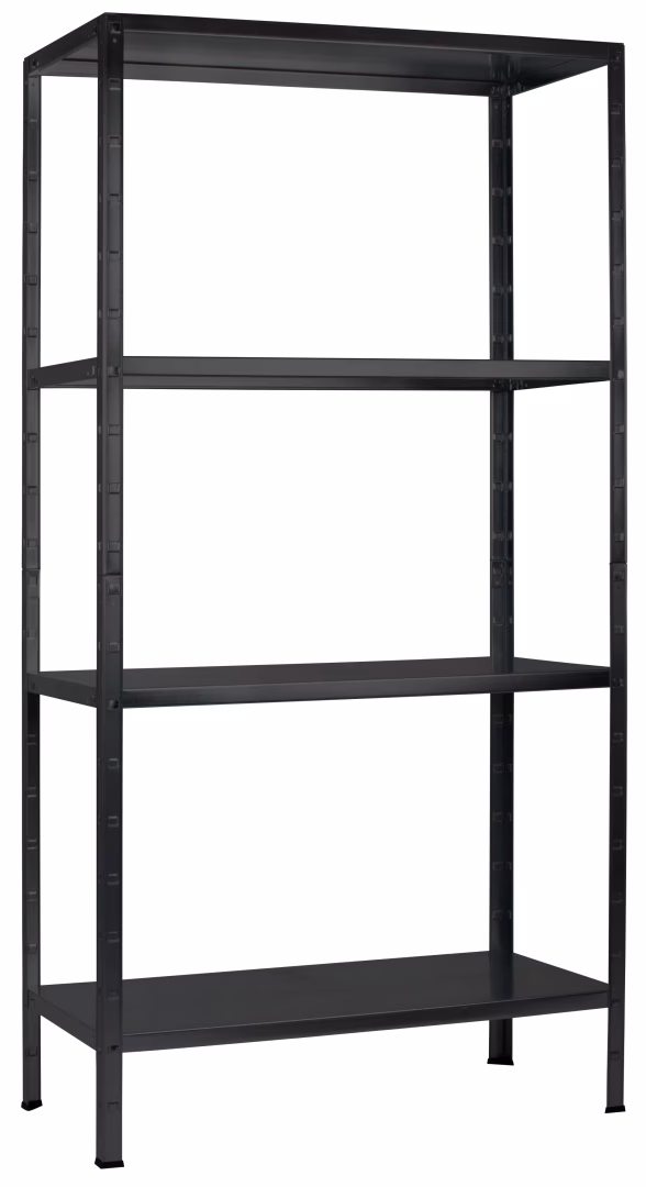 SCHULTE Regalwelt insteekplank, 180x80x40 cm, zwarte structuur uit de categorie basisplanken met de GTIN 4058255102082 SCHULTE Regalwelt insteekplank, 180x80x40 cm, zwarte structuur van het merk Schulte Regalwelt uit het assortiment insteeksysteem