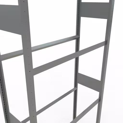 Basisrek, wielen-/bandenrek, 4500 x 1050 x 400 mm, verzinkt, 6 opslagniveaus met 150 kg vakbelasting per niveau van Schulte Lagertechnik uit het assortiment stellingstellingen
