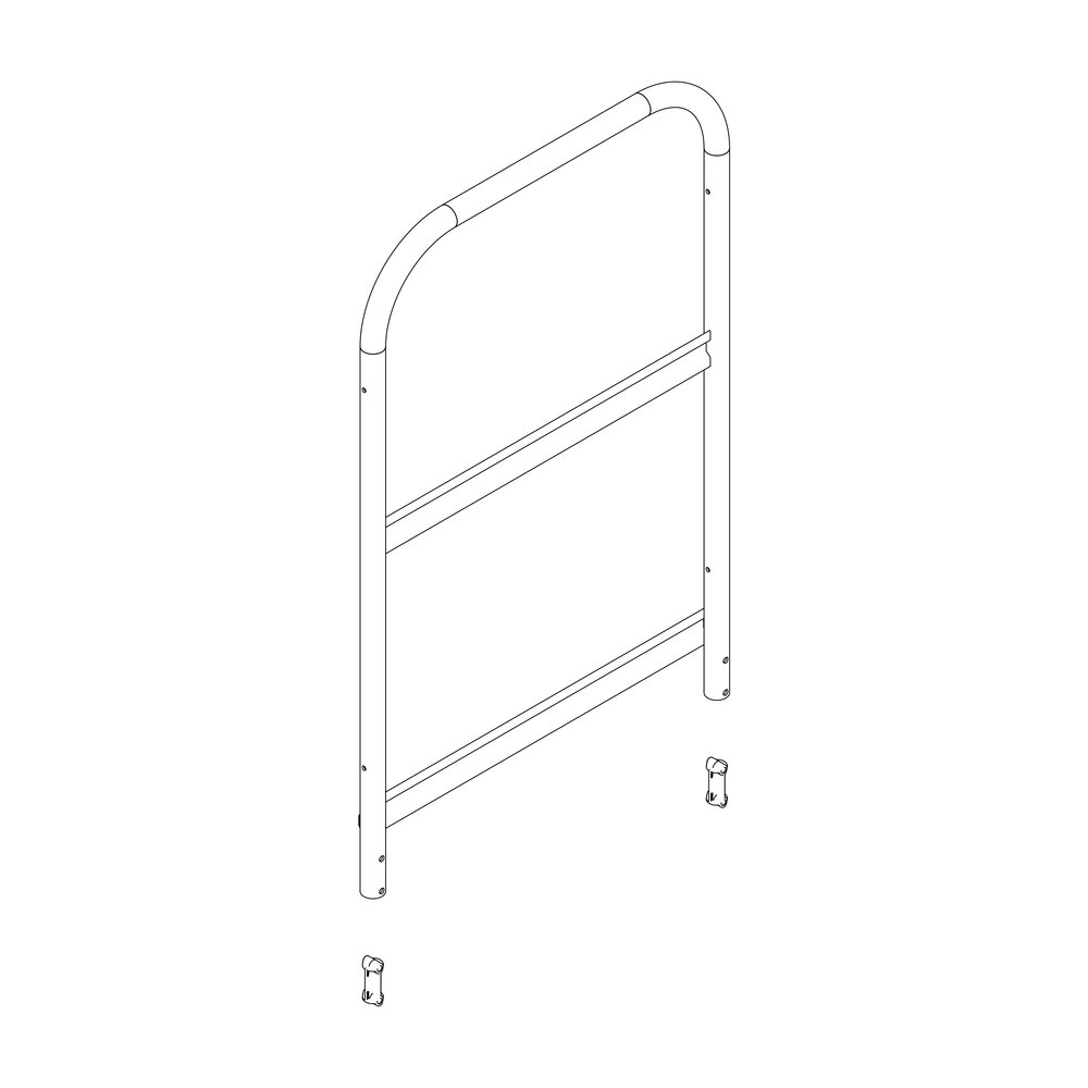 Munk zijleuning inclusief montageset uit de categorie Toegangsapparatuur Accessoires & Reserveonderdelen met artikelnummer 800007