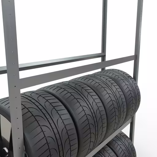 Figuur nr. 11 van het artikel basisrek, wielen-/bandenrek, 2750 x 1500 x 400 mm, verzinkt, 4 opslagniveaus met 150 kg vakbelasting per niveau uit de productgroep schapplanken van Schulte Lagertechnik