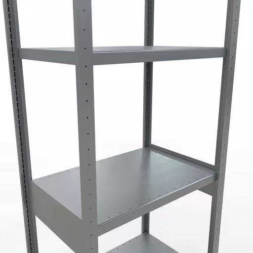 Basisplank, legbord, insteeksysteem MULTIplus250, 3000 x 750 x 500 mm, 7 legborden, lengtestangen, verzinkt van Schulte Lagertechnik uit het assortiment insteeksysteem