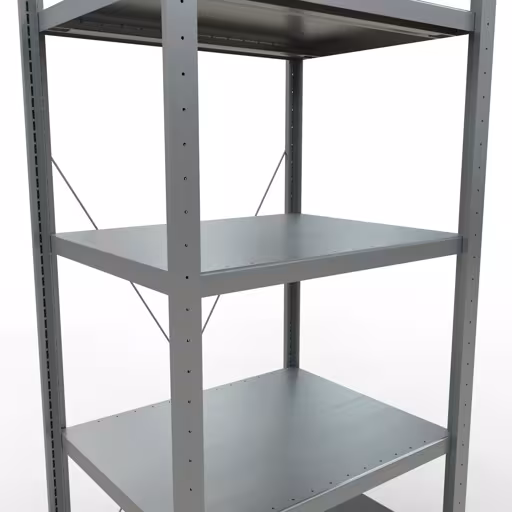 Figuur nr. 12 van het artikel basisrek, legbord, insteeksysteem MULTIplus250, 2000 x 750 x 600 mm, 5 legborden, kruisschoor, verzinkt uit de insteeksysteem productgroep van Schulte Lagertechnik.