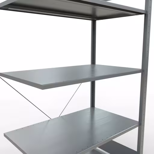 Aanbouwplank, legbord, insteeksysteem MULTIplus150, 2000 x 1000 x 600 mm, 5 legborden, verzinkt van Schulte Lagertechnik met het artikelnr. 12765