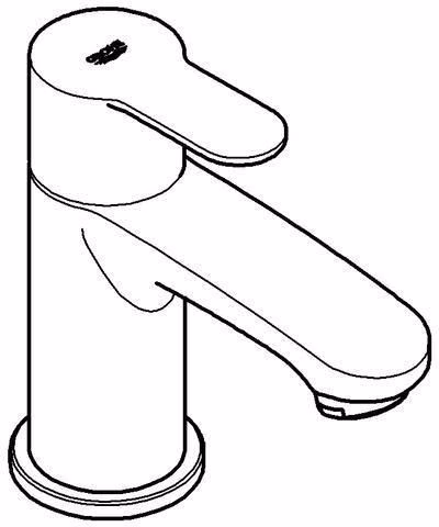 GROHE Eurostyle C 23039_2 XS-Size voetventiel chroom
