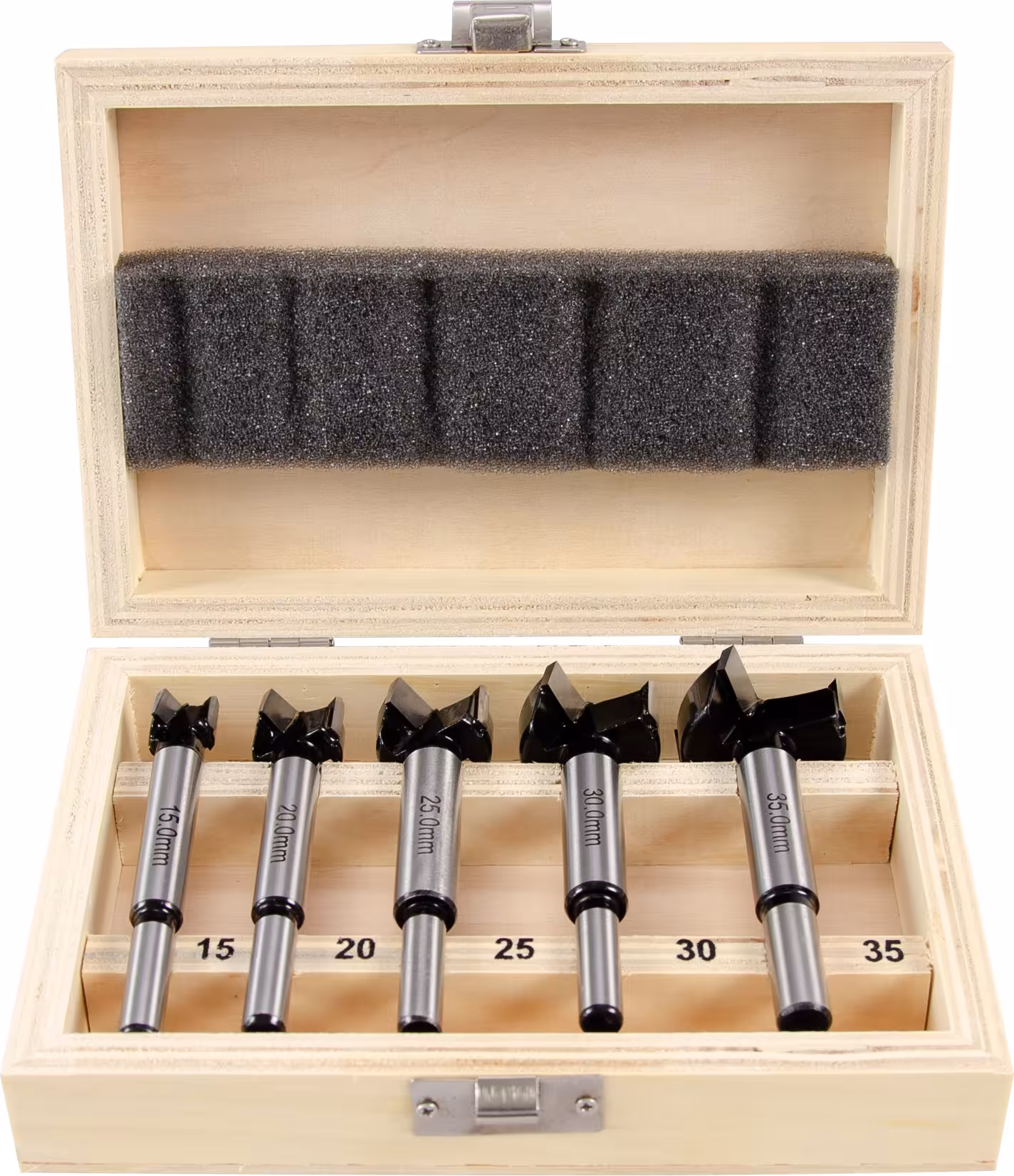 Kunstboorcassette 5 stuks 15/20/25/30/35 mm van PROJAHN Art boorcassette 5 stuks 15/20/25/ 30/35 mm, boor, art.nr. 33501