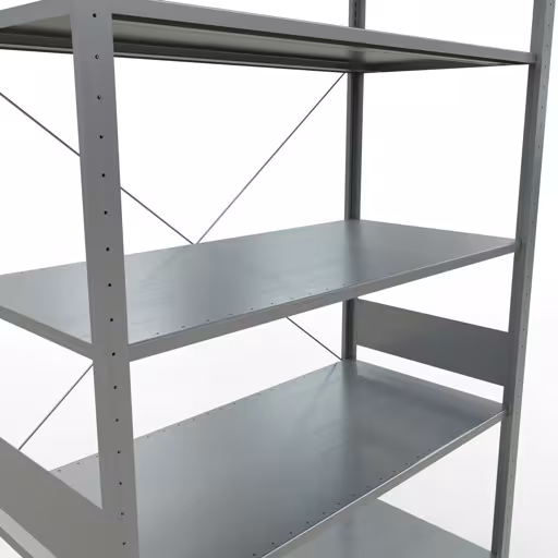 Insteeksysteem basisplank 3000x1300x600 mm, type 150 kg, verzinkt met GTIN 4004514217653 Insteeksysteem basisplank 3000x1300x600 mm, type 150 kg, verzinkt van Schulte Lagertechnik met het artikelnr. 12762-130