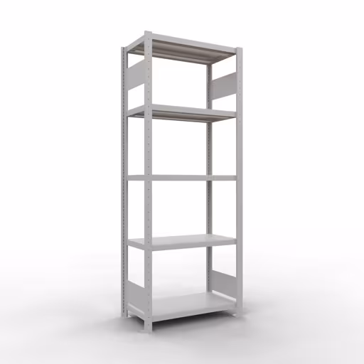 Figuur nr. 14 van het artikel basisplank, legbord, insteeksysteem MULTIplus250, 2000 x 750 x 400 mm, 5 legborden, lengtestangen, RAL 7035 lichtgrijs uit de productgroep insteeksysteem van Schulte Lagertechnik.