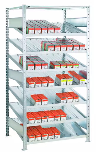 Kanban.AR. 2000x1300x600 mm met 8 legborden Multi-Plus type 150 kg van Schulte Lagertechnik uit het assortiment rekken