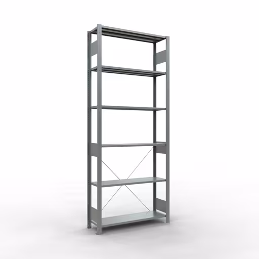 Figuur nr. 11 van het artikel basisrek, legplank-insteeksysteem MULTIplus150, 2500 x 1000 x 300 mm, 6 legborden, verzinkt uit de productgroep insteeksysteem van het merk Schulte Lagertechnik.