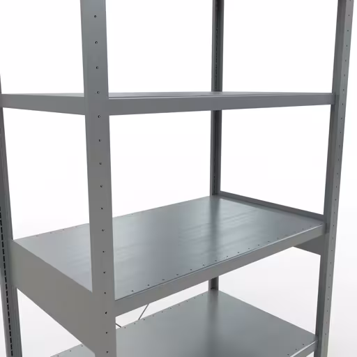 Basisplank, legplank, insteeksysteem MULTIplus330, 2500 x 1000 x 600 mm (HxBxD), 6 legborden, kruisschoor, verzinkt van Schulte Lagertechnik uit de categorie insteeksystemen