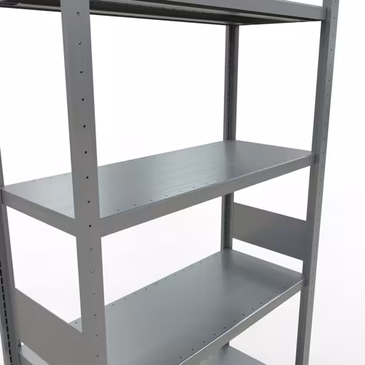 Figuur nr. 14 van het artikel basisrek, legbord, insteeksysteem MULTIplus330, 3000 x 1000 x 400 mm, 7 legborden, lengtestangen, verzinkt uit de insteeksysteem productgroep van Schulte Lagertechnik.