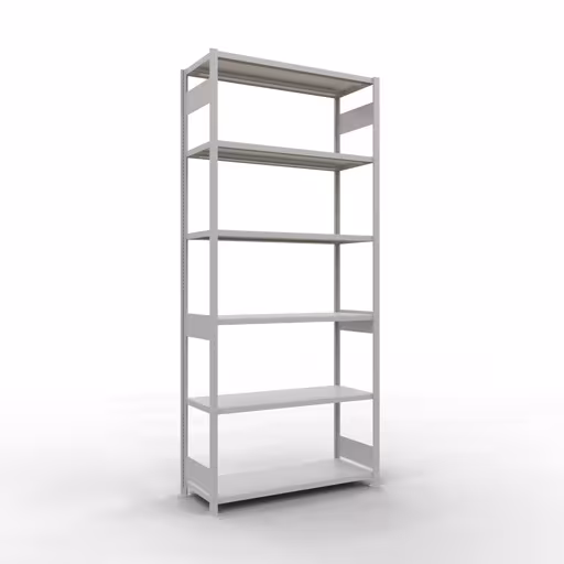 Figuur nr. 12 van het artikel basisplank, legbord, insteeksysteem MULTIplus250, 3000 x 1300 x 500 mm, 7 legborden, lengtestangen, RAL 7035 lichtgrijs uit de productgroep insteeksysteem van Schulte Lagertechnik.