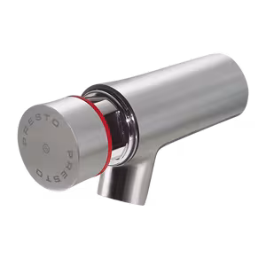 Presto Neo S, 65 mm, 7s, wandkraan van roestvrij staal voor warm of voorgemengd water uit de categorie wastafelkranen met de GTIN 3535770663058 Presto Neo S, 65 mm, 7s, RVS wandkraan voor warm of voorgemengd water van het merk Rada uit het kranen assortiment