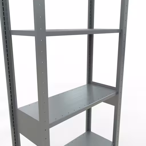 Extra afbeelding van het artikel basisplank, legplank, insteeksysteem MULTIplus150, 2500 x 750 x 300 mm, 6 legborden, verzinkt vanaf basisplank