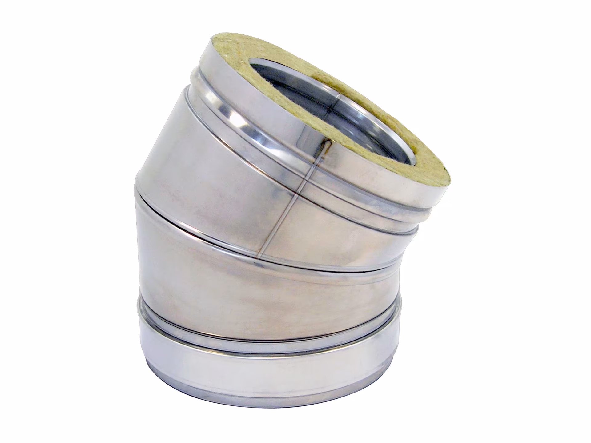 DW dubbelwandige bocht 30° D450 met klemband uit de categorie RVS uitlaatsysteem dubbelwandig met het artikelnr. 671598