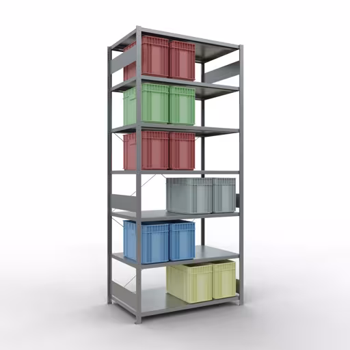 Productafbeelding nr. 15 van artikel insteeksysteem basisplank 3000x1300x800 mm, type 250 kg, verzinkt Figuur nr. 15 van het artikel insteeksysteem basisplank 3000x1300x800 mm, type 250 kg, verzinkt uit de insteeksysteem productgroep van Schulte Lagertechnik