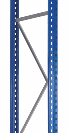 Palletstelling standframe S625-A18, ongemonteerd, 7000x1100 mm, blauw/verzinkt van Schulte Lagertechnik uit het assortiment palletstellingen
