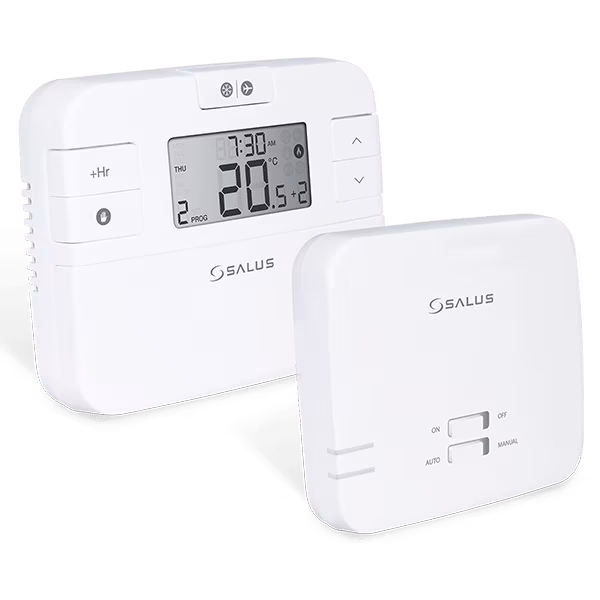 Digitale draadloze kamerthermostaat met AP/UP/Schuko-stekkerrelais van het merk Salus uit de categorie thermostaten