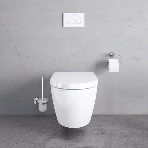 Duravit ME by Starck wandcloset, randloos, Durafix inbouwspoel, wit, inclusief closetzitting met soft-close mechanisme