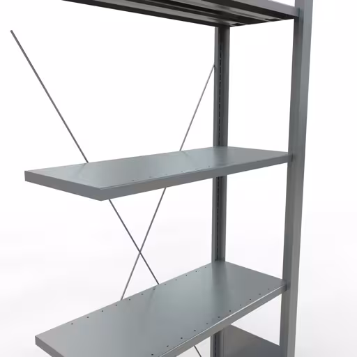 Afbeelding nr. 13 van het artikel, kantoorreksysteem MULTIplus85, 1800 x 750 x 300 mm, 5 legborden, verzinkt, zonder aanslaglijst uit de productgroep kantoorrekken van Schulte Lagertechnik