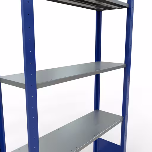 Figuur nr. 14 van het artikel basisrek, legplank-insteeksysteem MULTIplus85, 2000 x 1000 x 300 mm, 5 legborden, RAL 5010 gentiaanblauw uit de productgroep insteeksysteem van het merk Schulte Lagertechnik.