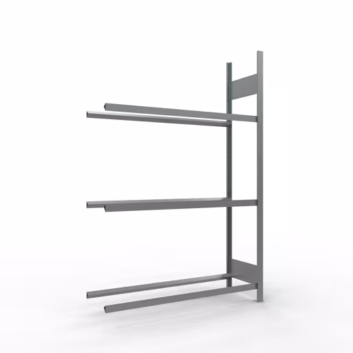 Aanbouwrek, wielen-/bandenrek, 2000 x 1300 x 400 mm (HxBxD), verzinkt, 3 opslagniveaus met 150 kg vakbelasting per niveau van Schulte Lagertechnik Aanbouwrek, wielen-/bandenrek, 2000 x 1300 x 400 mm (HxBxD), verzinkt, 3 opslagniveaus met 150 kg vakbelasting per niveau, opbergruimte voor auto-onderdelen, art.nr. 13907