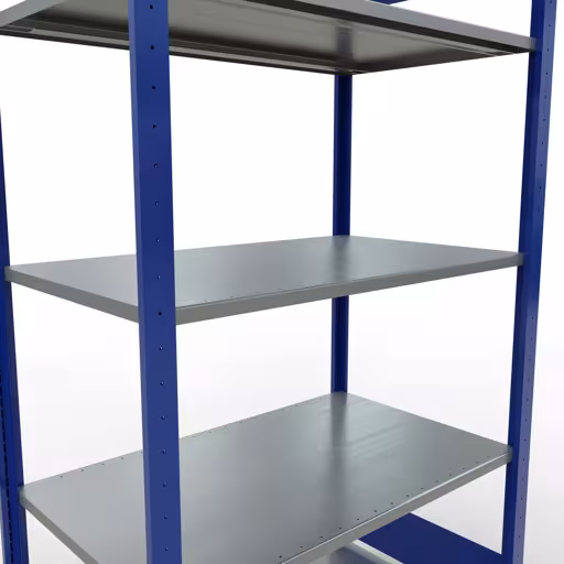 Figuur nr. 12 van het artikel basisrek, legplank-insteeksysteem MULTIplus85, 2000 x 1000 x 600 mm, 5 legborden, RAL 5010 gentiaanblauw uit de productgroep insteeksysteem van het merk Schulte Lagertechnik.