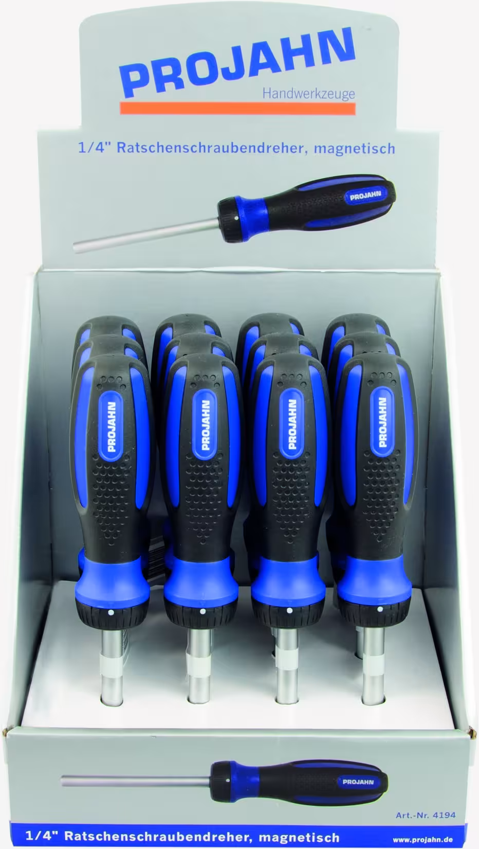 Ratelschroevendraaier, magnetisch 6.3, bits & bithouder