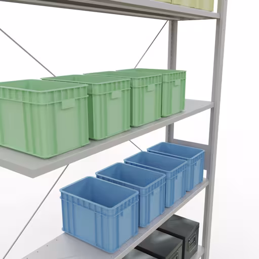 Productafbeelding nr. 13 van het artikel insteeksysteem opzetplank 3000x1300x300 mm, type 150 kg, lichtgrijs uit het insteeksysteem assortiment van Schulte Lagertechnik