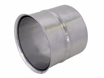 Enkelwandige EW wandbekleding dubbel D300 lengte 130 mm uit de categorie RVS uitlaatsysteem enkelwandig met art.nr. 670922