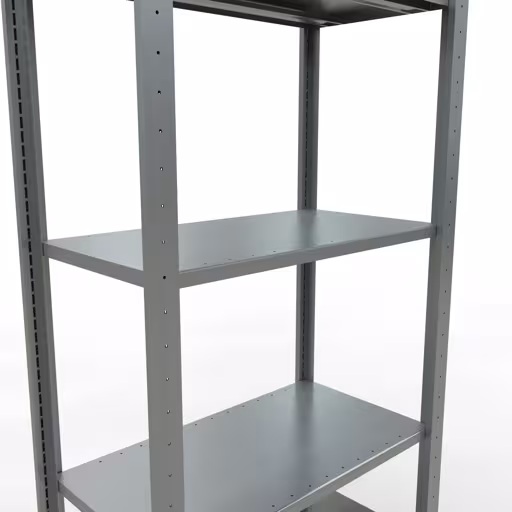 Extra afbeelding van het artikel Basisplank, legbord, insteeksysteem MULTIplus150, 2000 x 750 x 400 mm (HxBxD), 5 legborden, lengtestangen, verzinkt Extra afbeelding van het artikel basisplank, legplank, insteeksysteem MULTIplus150, 2000 x 750 x 400 mm, 5 legborden, verzinkt vanaf basisplank