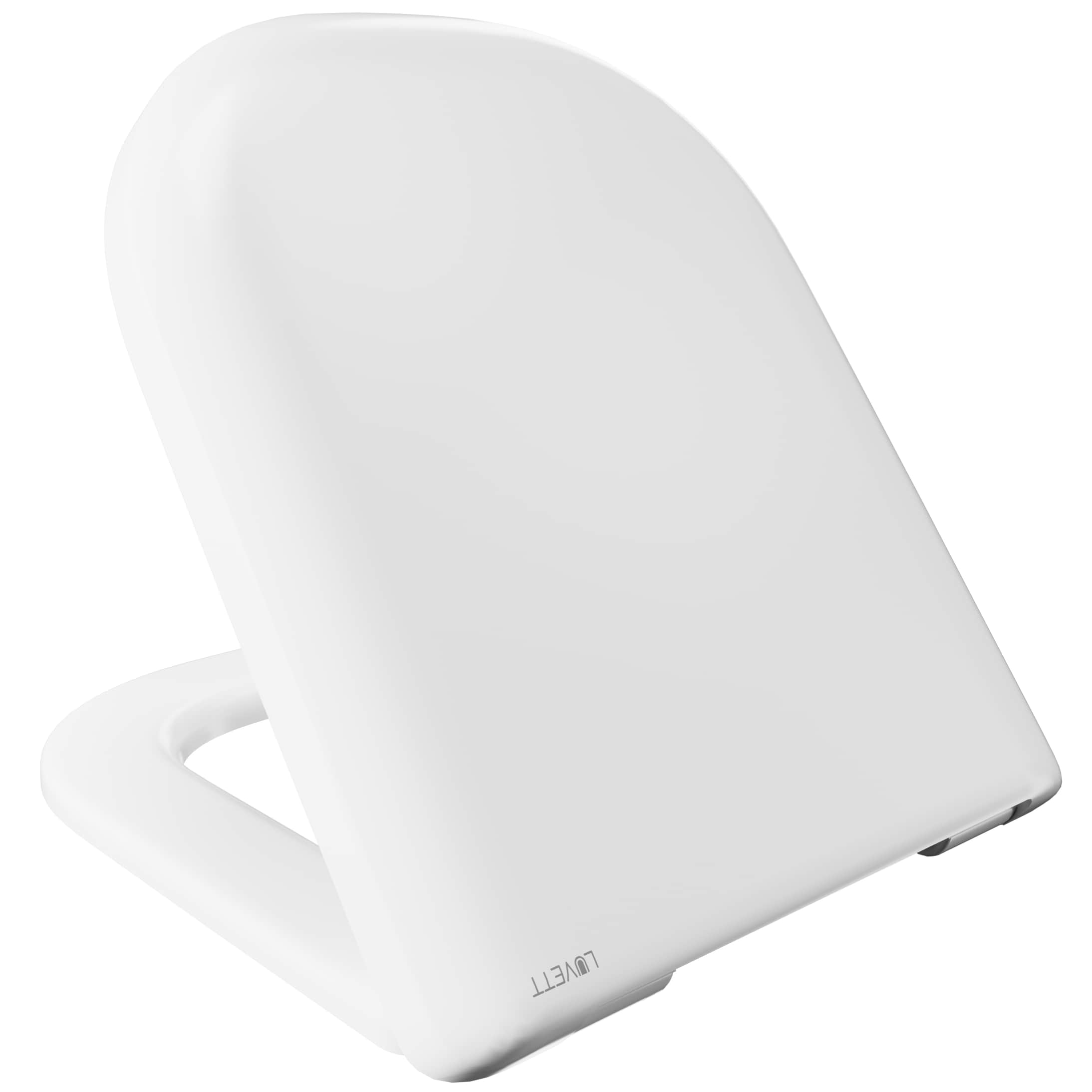 Toiletzitting D900 D-vorm wit met softclose, toilet/toiletten, art.nr. 547344