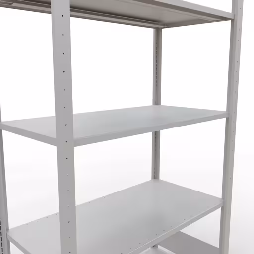 Basisplank, legbord, insteeksysteem MULTIplus150, 2000 x 1000 x 500 mm, 5 planken, RAL 7035 lichtgrijs van Schulte Lagertechnik uit de categorie insteeksysteem