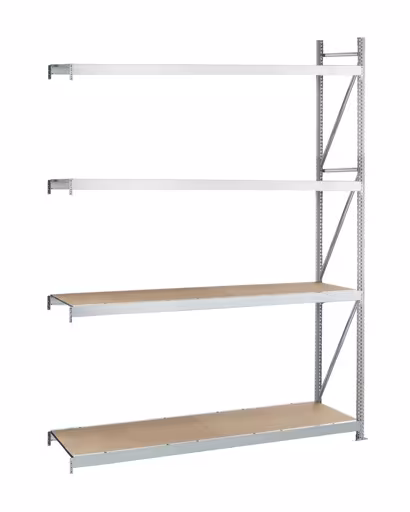 Aanbouwstellingen, breedvakstellingen WS 3000 met spaanplaat, 2500 x 2250 x 1000 mm, verzinkt, 4 niveaus, vakbelasting 500 kg, vakbelasting 2.000 kg van Schulte Lagertechnik Aanbouwplank, breedvakplank WS 3000 met spaanplaat, 2500 x 2250 x 1000 mm, verzinkt, 4 niveaus, vakbelasting 500 kg, vakbelasting 2.000 kg, WS3000, art.nr. 22089