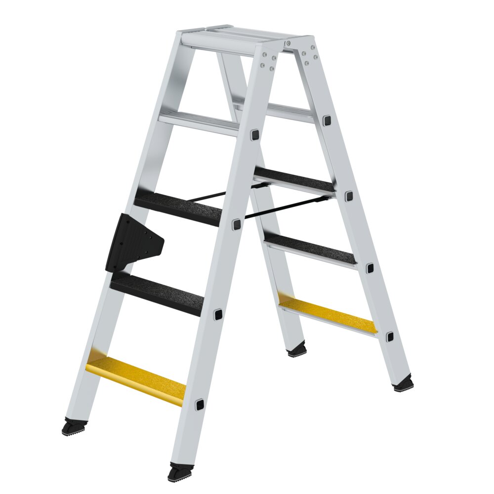 Munk trapladder, toegankelijk vanaf beide zijden, met clip-step R13, 2x5 treden, van Günzburger Steigtechnik Munk trapladder, toegankelijk vanaf beide zijden, met clip-trede R13, uit de categorie trapladders, artikelnummer 041638