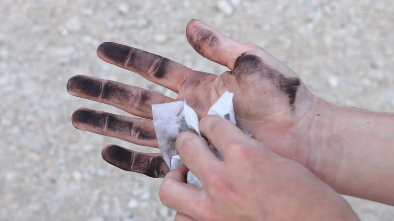 CareLine Quickclean reinigingsdoekje Körperteil, Finger, Hand, Person