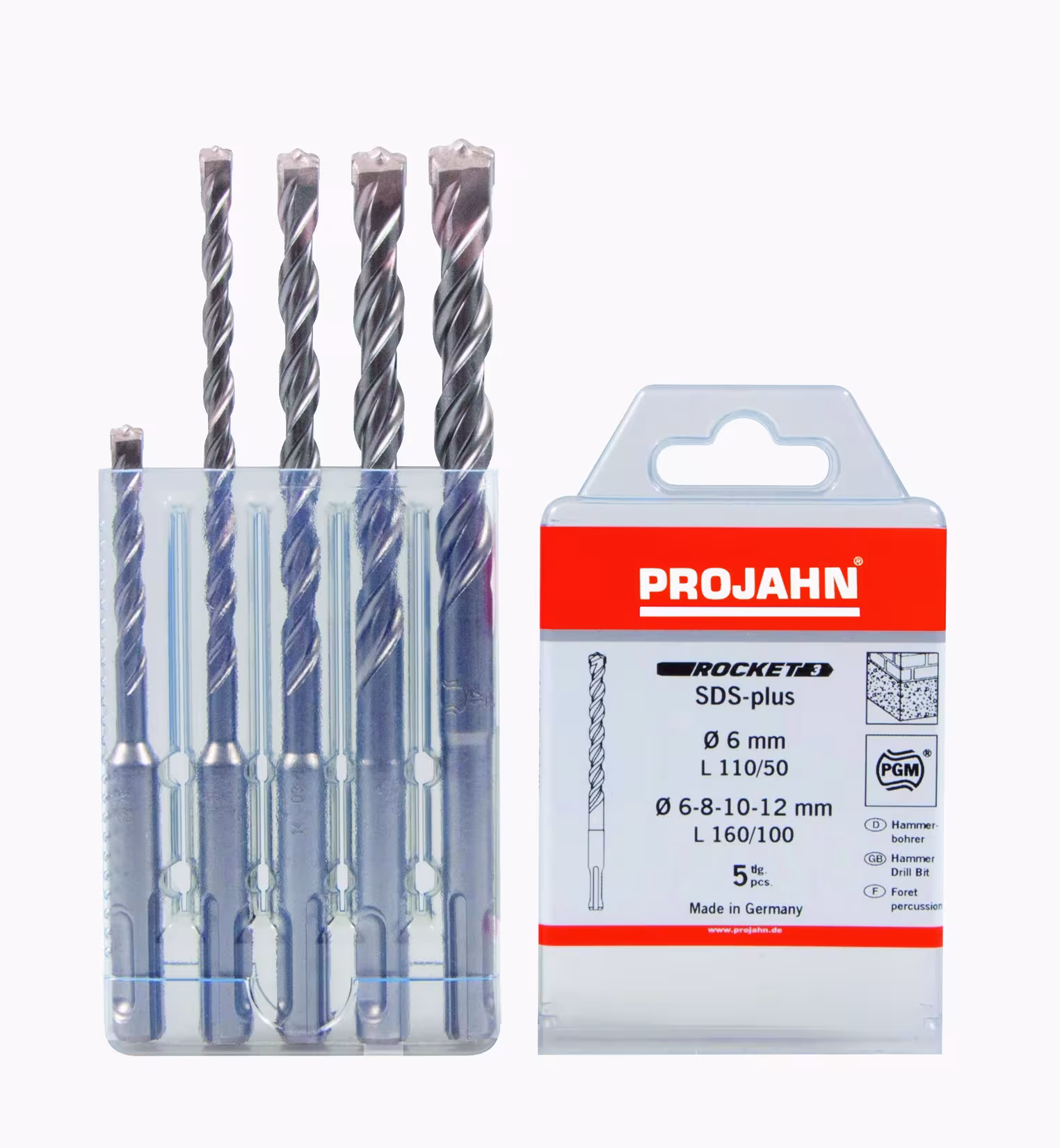 Hamerboor Rocket 3 set 5 stuks van het merk PROJAHN uit het assortiment machine accessoires