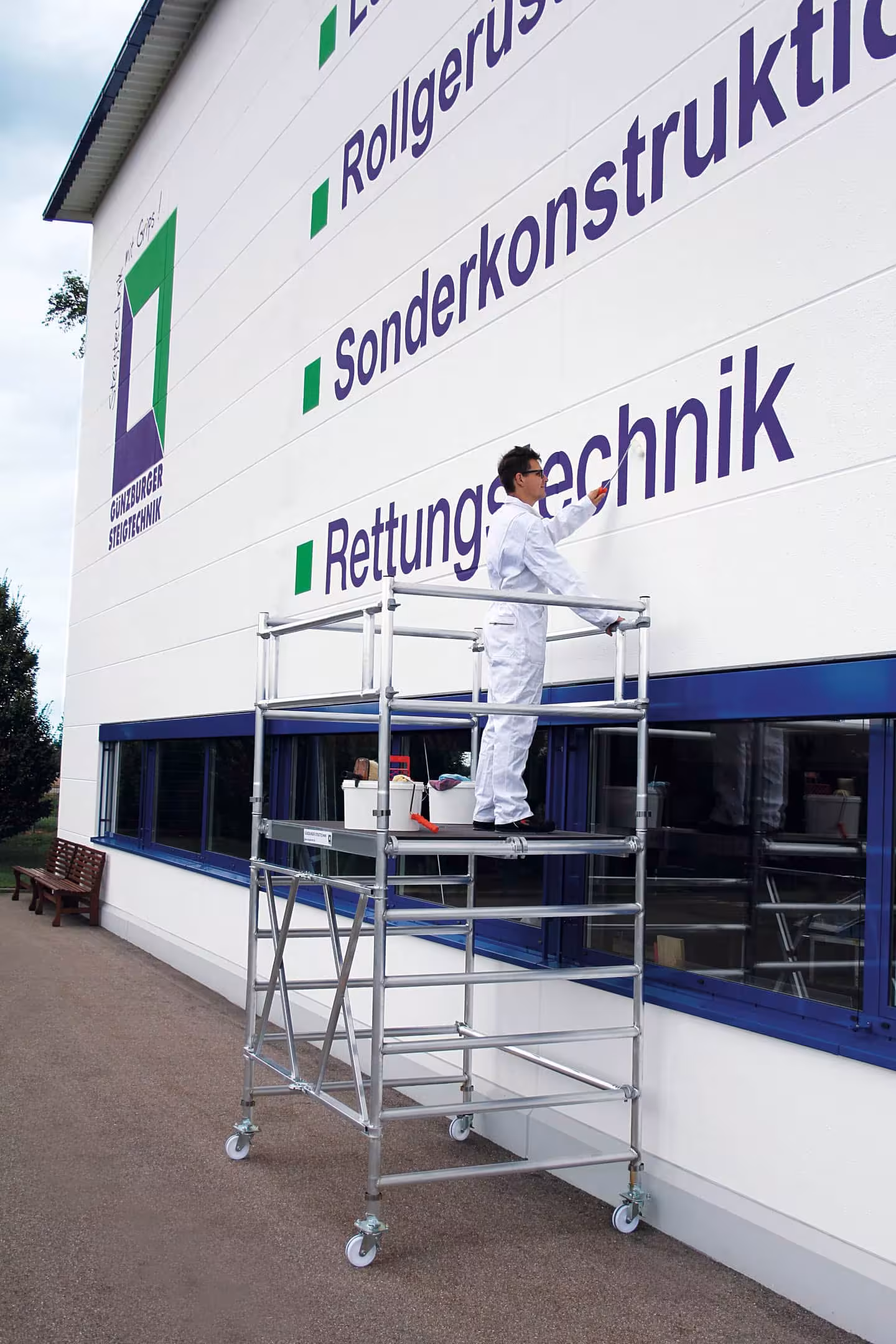 Vouwsteiger 1,35 x 1,80 m platformhoogte 1,80 m van Munk met artikelnr. 115200