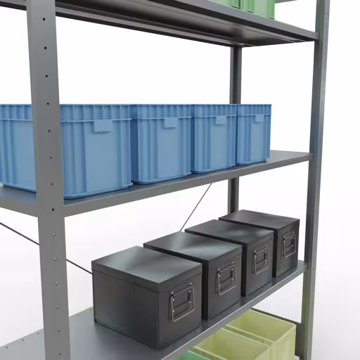 Productafbeelding nr. 13 van het artikel insteeksysteem basisplank 2000x1300x400 mm, type 150 kg, verzinkt uit het insteeksysteem assortiment van Schulte Lagertechnik
