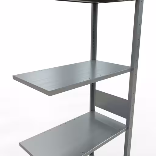 Aanbouwrekken, legbordstellingen, insteeksysteem MULTIplus150, 3000 x 750 x 400 mm, 7 legborden, verzinkt van Schulte Lagertechnik met artikelnr. 12747-75-LR