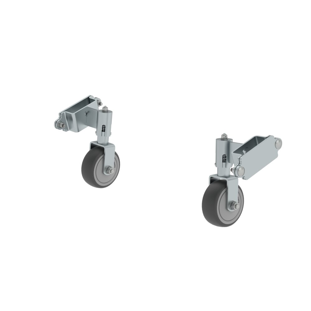 Munk-schroefwielen voor 58 mm-stijlen van Günzburger Steigtechnik Munk schroefbare zwenkwielen uit de categorie accessoires en reserveonderdelen voor klimuitrusting, artikelnummer 019846