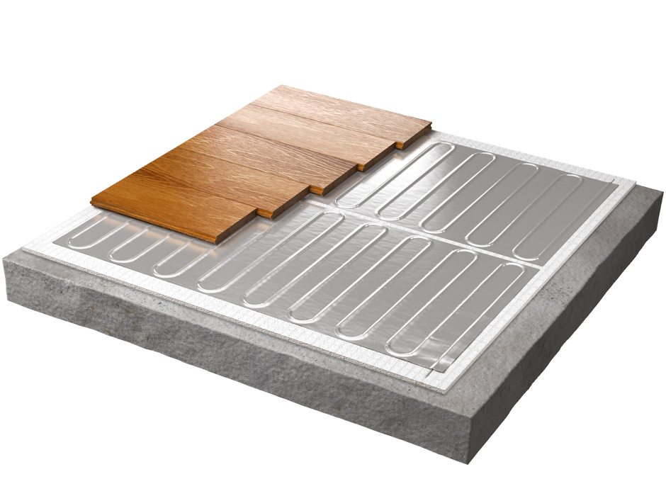 Warmup WLFH aluminium verwarmingssysteem 80 watt/m² inclusief aluminium plakband uit de WarmUp vloerverwarmingscategorie met artikelnummer WLFH-80/800-10