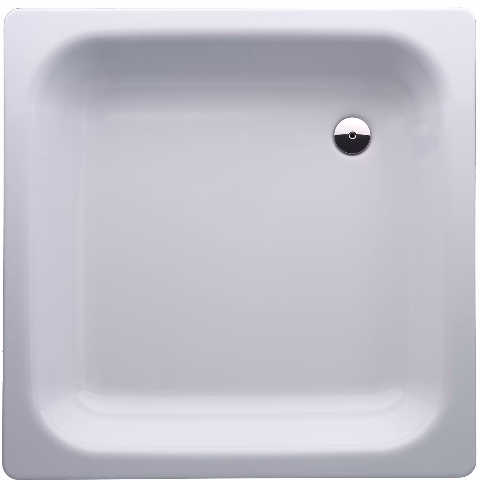 Platte douchebakken van staal, douchebakken van geëmailleerd staal, art.nr. 1134051