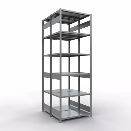 Extra afbeelding van het artikel Basisplank, dubbele plank, legplank-insteeksysteem MULTIplus250, 3000 x 1000 x (2x600) mm, 2x7 legborden, lengtestangen, verzinkt uit dubbele legborden