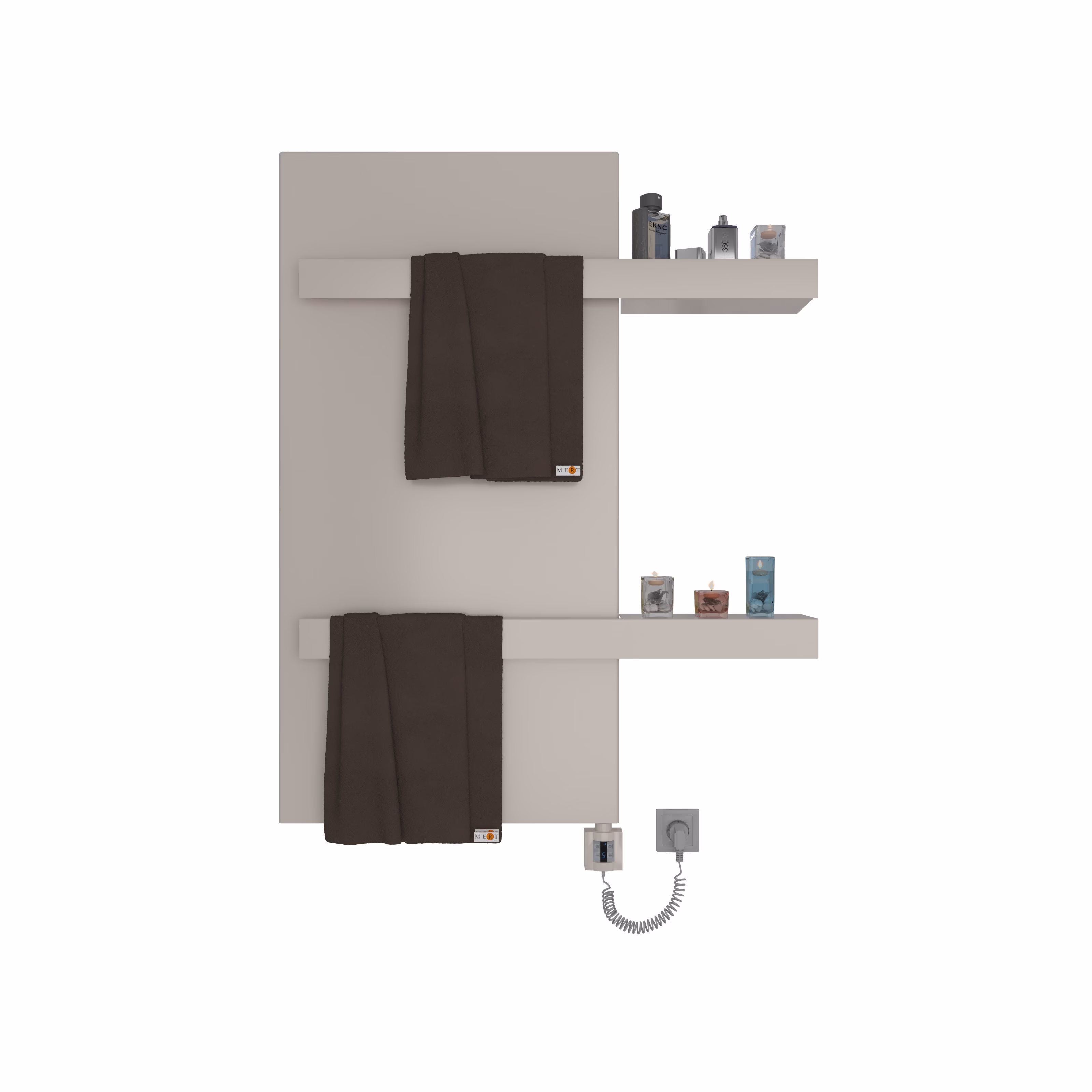 Ohne Text 4201079617035160552 MERT Design Afdekking - Afdekking voor oude badkamerradiatoren van 500x1200 mm, wit