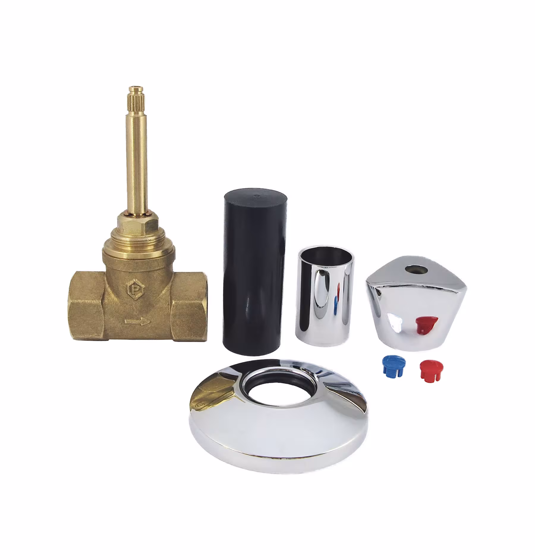 Inbouwventiel UPV IG-IG 1/2" vloerafsluiter, woningafsluitkraan, watermeterafsluiting van Puteus Inbouwafsluiters, kogelkranen & afsluiters, artikelnr. 52381