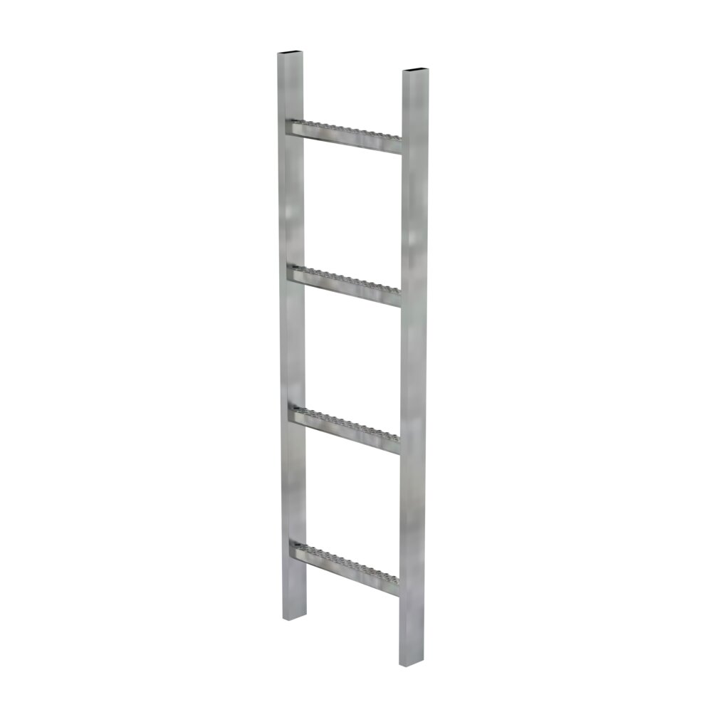 Munk schachtladder, staal, thermisch verzinkt, 300 mm vrije breedte, 4 sporten, van Günzburger Steigtechnik Munk schachttrap, staal, thermisch verzinkt, 300 mm vrije opening, uit de categorie schachttechnologie, artikelnummer 060004