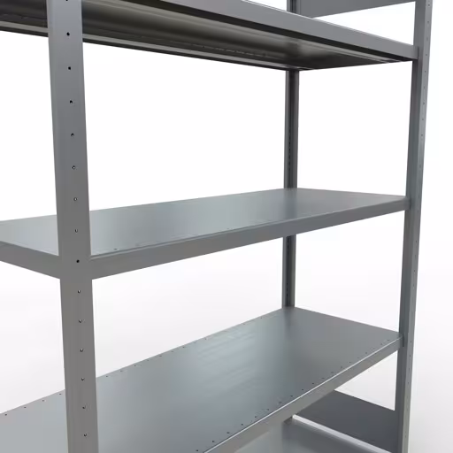 Figuur nr. 13 van het artikel basisrek, legbord, insteeksysteem MULTIplus250, 2000 x 1300 x 500 mm, 5 legborden, lengtestangen, verzinkt uit de insteeksysteem productgroep van Schulte Lagertechnik.