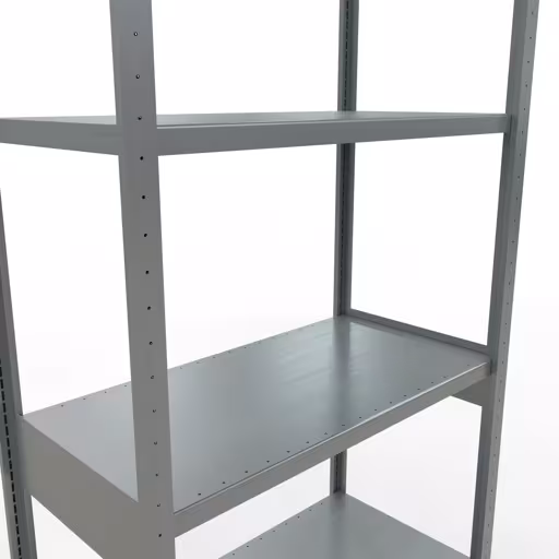 Basisplank, legplank, insteeksysteem MULTIplus250, 3000 x 1000 x 500 mm (HxBxD), 7 legborden, lengtestangen, verzinkt uit de categorie basisplanken met de GTIN 4004514283214 Basisplank, legbord, insteeksysteem MULTIplus250, 3000 x 1000 x 500 mm, 7 legborden, lengtestangen, verzinkt van Schulte Lagertechnik uit het assortiment insteeksysteem